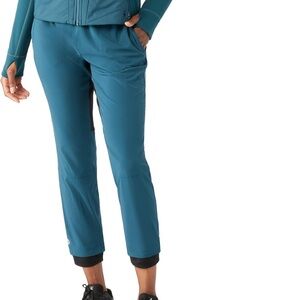 SmartWool Teal Athletic Drawstring Capri Pants
